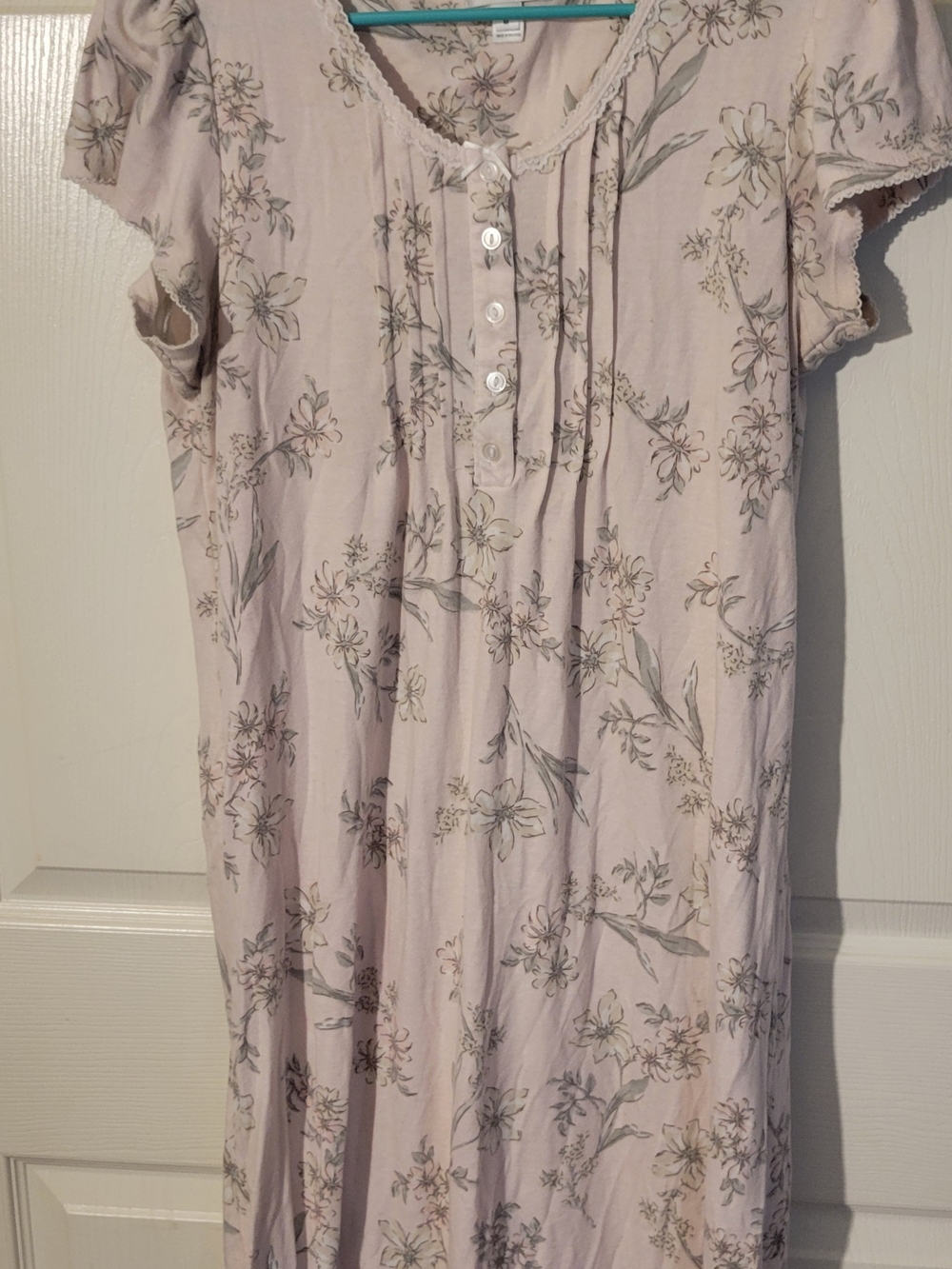 Miss Elaine Pink Nightgown Size Med Vintagecore